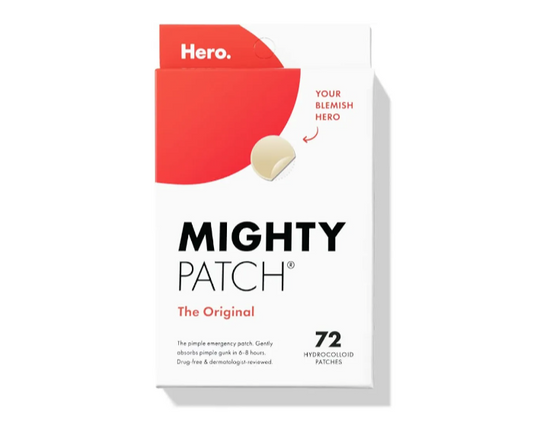 Mighty Patch™ - Parche original de Hero Cosmetics, parche hidrocoloide para espinillas, para el acné, para cubrir granos e imperfecciones, calcomanías para rostro y piel (72 unidades)